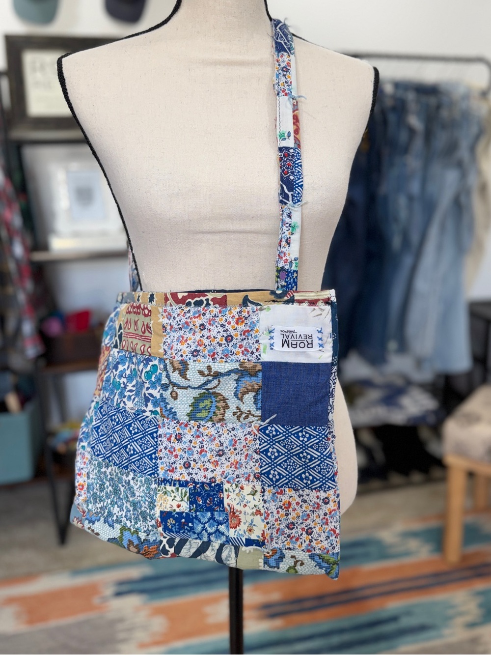 Vintage Quilted Bag Handmade